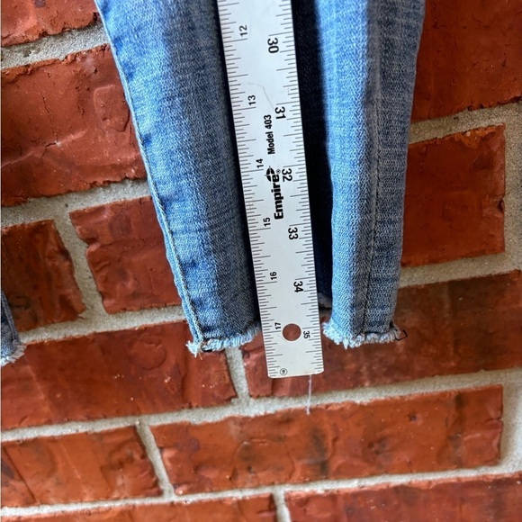 KUT From The Cloth Womens 14 Blue Raw Hem Tapered Leg Jeans - Picture 7 of 8